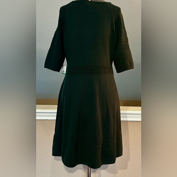 NWT Jessica Howard Women's Sweater Dress in Hunter Green.  Size Large - Picture 2 of 13